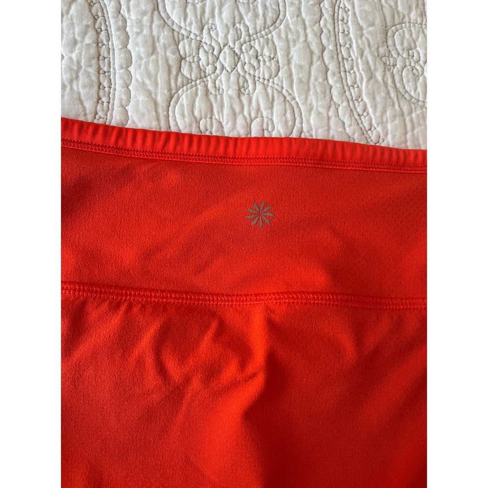 Athleta Action Skort Orange Red Dobby Vermillion Active Tennis Golf Women's M - Picture 6 of 11